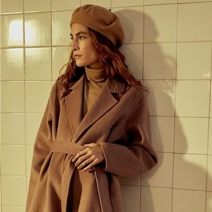 🤎 Mango Brown Wool Belted Coat 🤎
